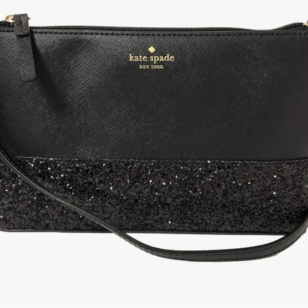 Kate Spade Black Glitter Purse